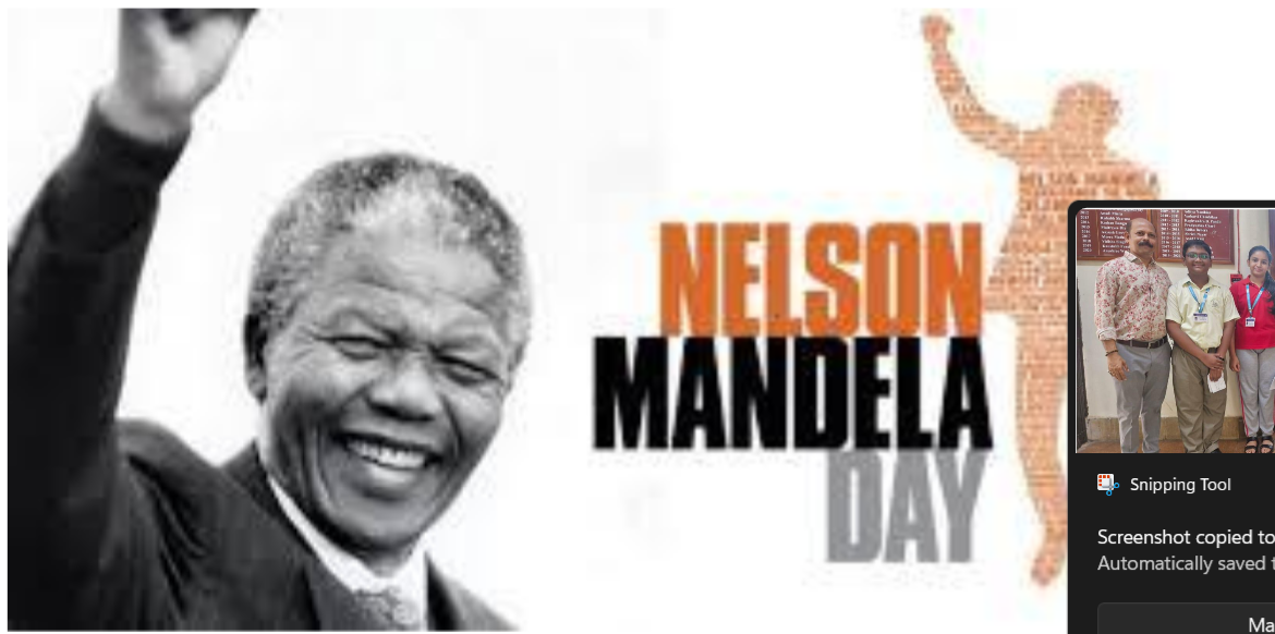  Nelson Mandela International Day - 18th July 2025